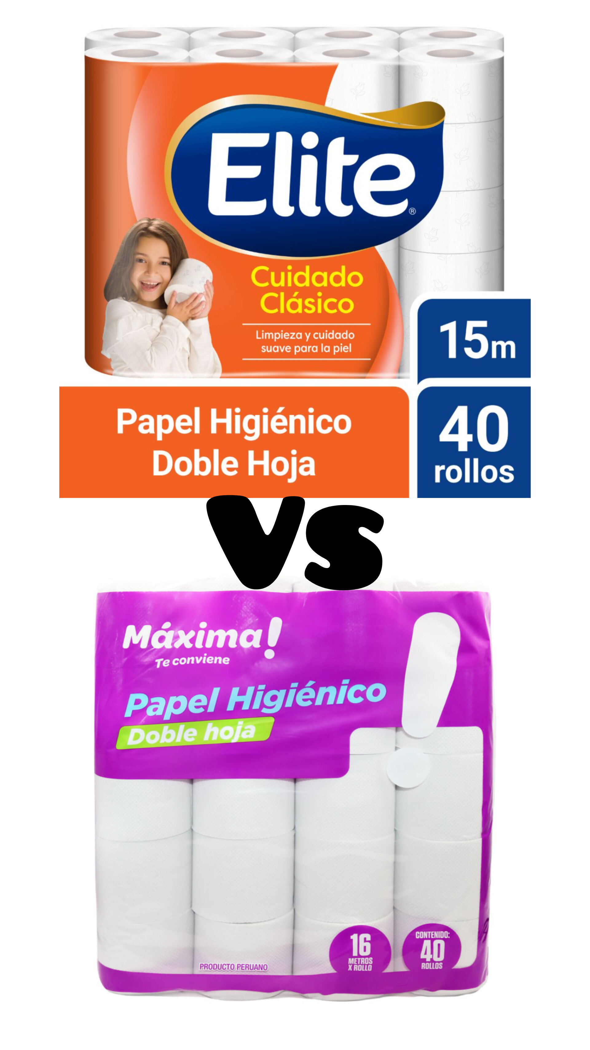 Comparación de papel