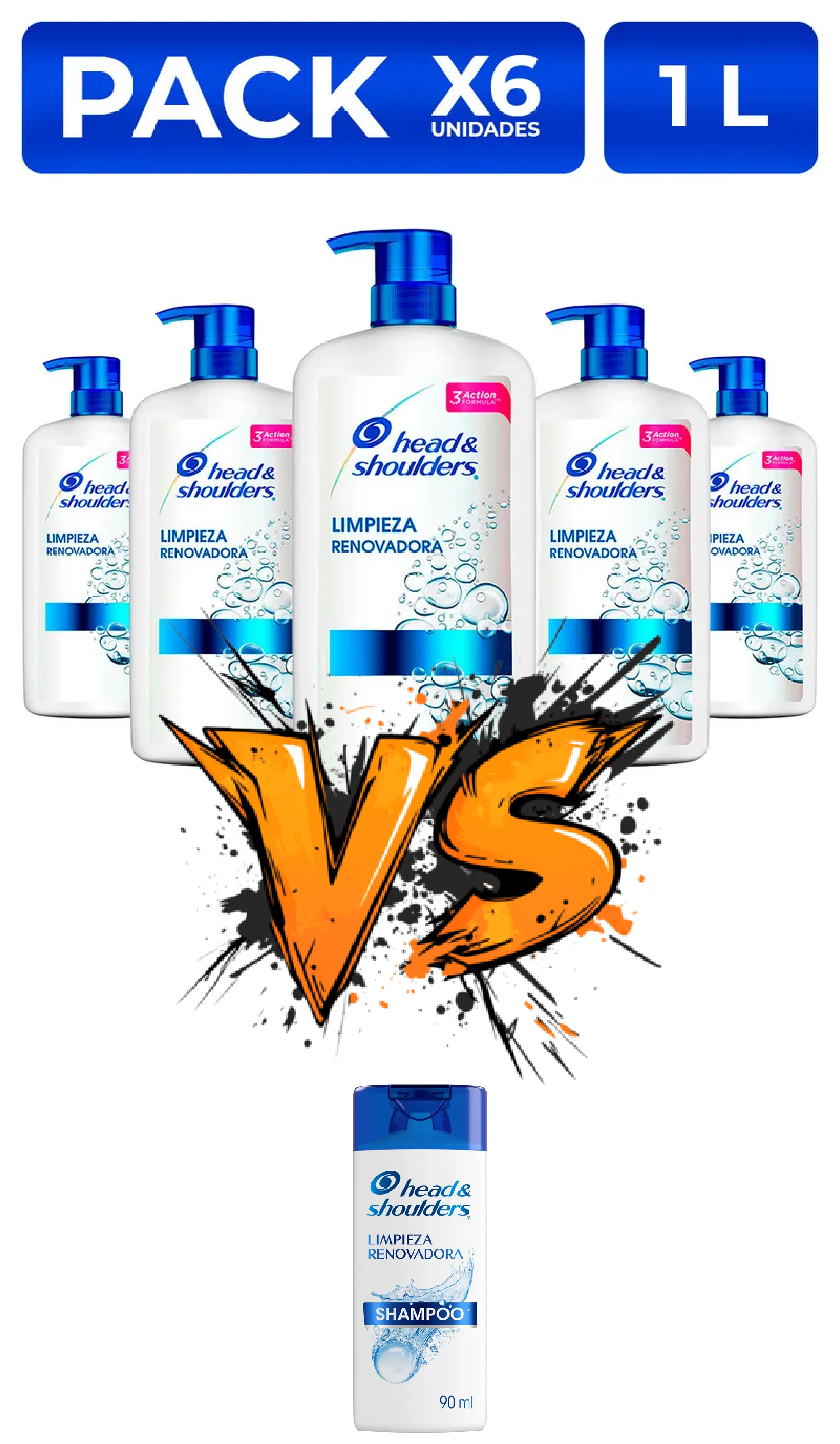 Comparación de shampoo